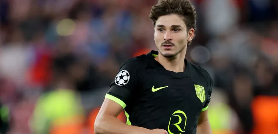 Jugador de Atlético de Madrid en partido de Champions