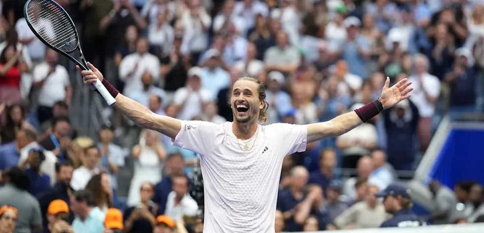 Jugador celebrando en el torneo de tenis
