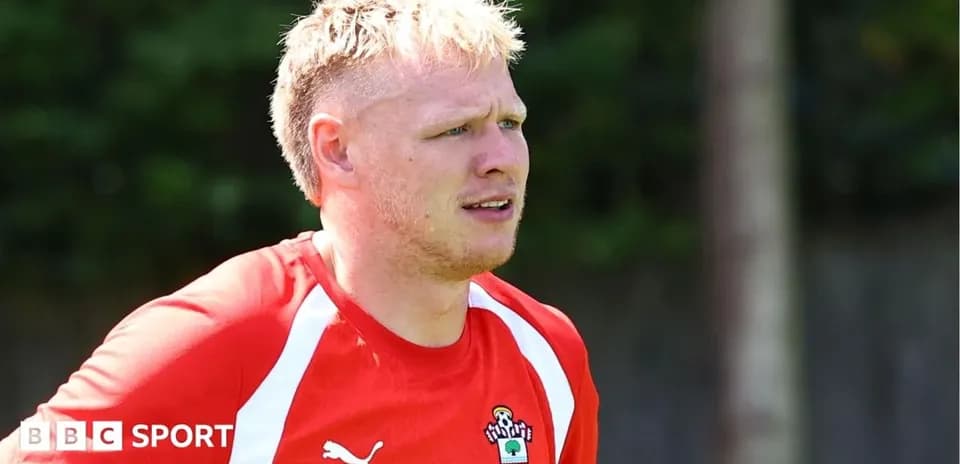Jugador de Southampton FC durante sesión de entrenamiento