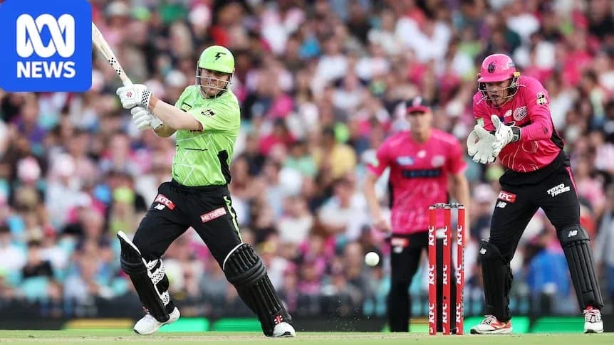 Jugador bateando durante partido de cricket en Sydney