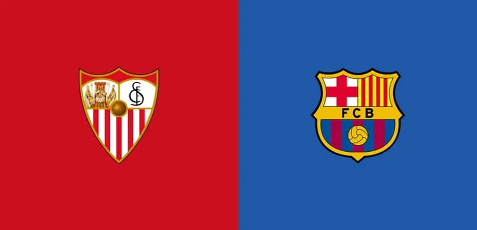 Escudos de Sevilla FC y FC Barcelona