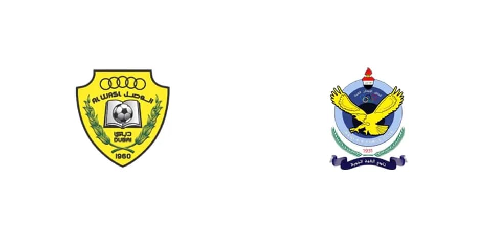 Logos de Al Wasl y Al Quwa Al Jawiya