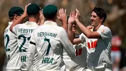 Jugadores celebrando una victoria en el cricket