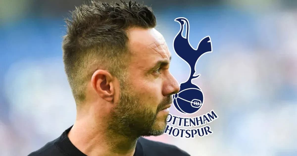 Entrenador de perfil con logo de Tottenham Hotspur