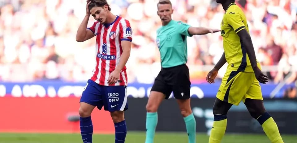 Jugador de Atlético de Madrid se siente frustrado en el campo