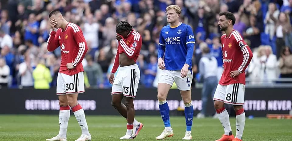 Jugadores de Manchester United tras un partido