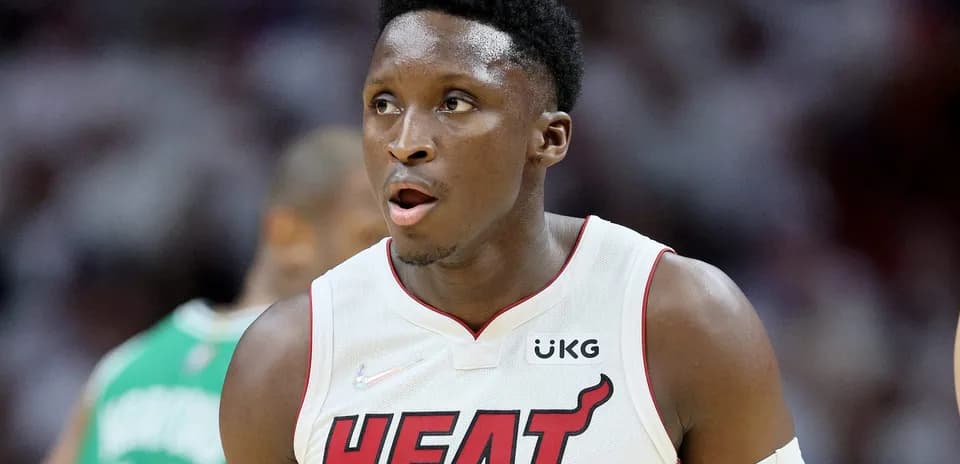 Jugador de Miami Heat durante un partido de baloncesto