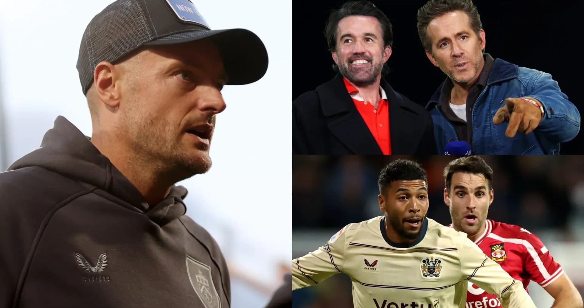 Entrenador, presentadores y jugadores en acción durante partido