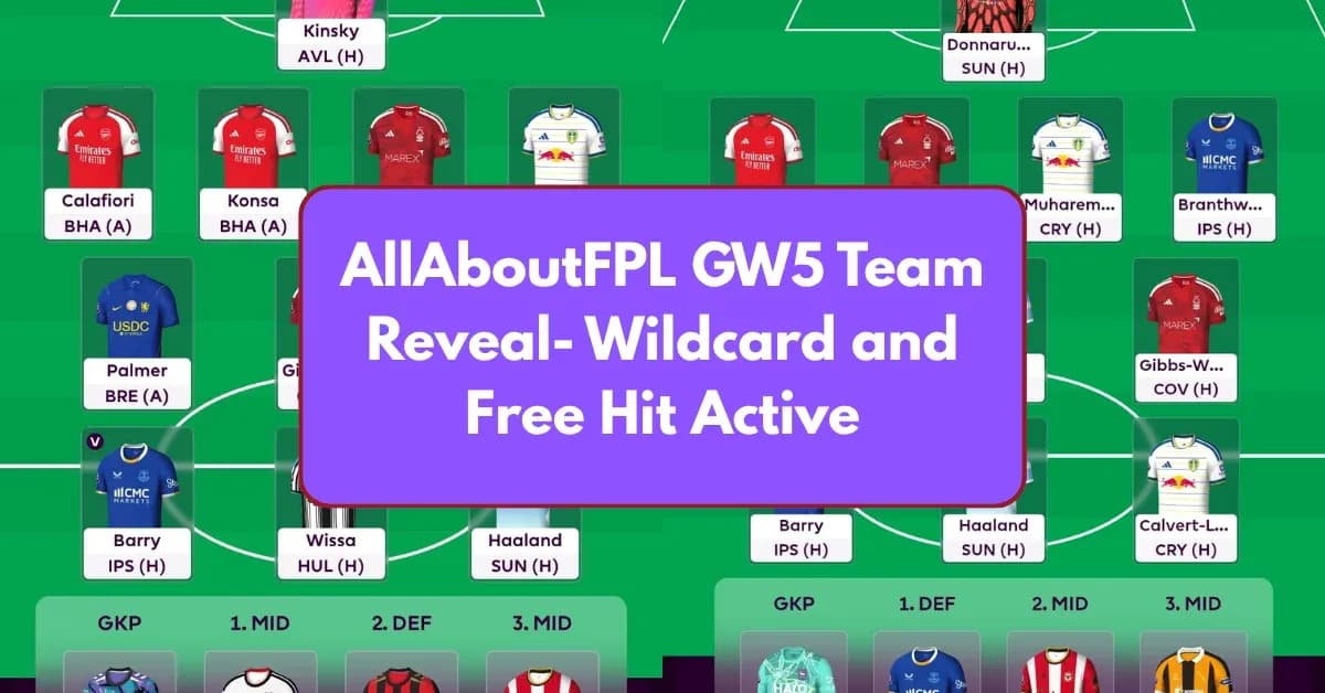 Plantilla de Fantasy Premier League con jugadores y estadísticas