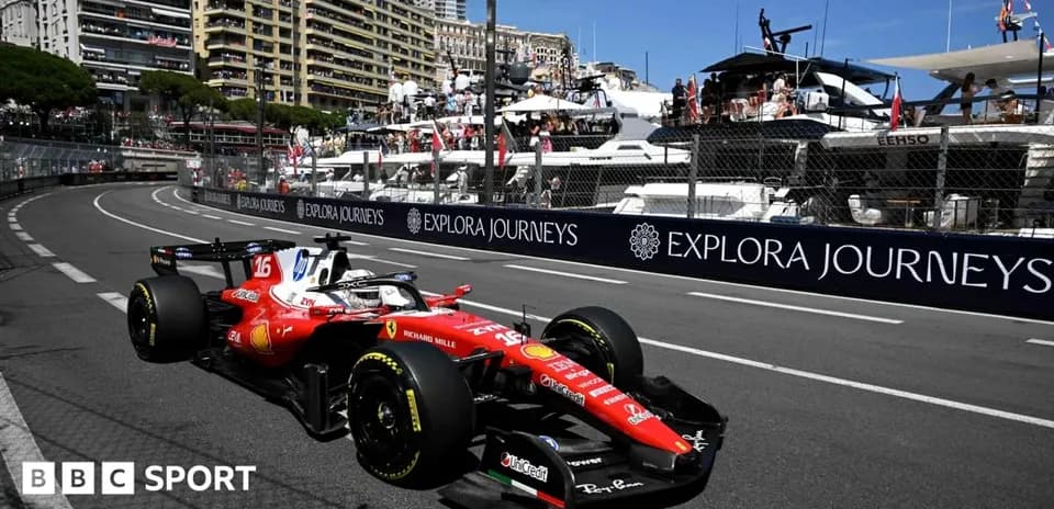 Coche de Fórmula 1 de Ferrari en Mónaco