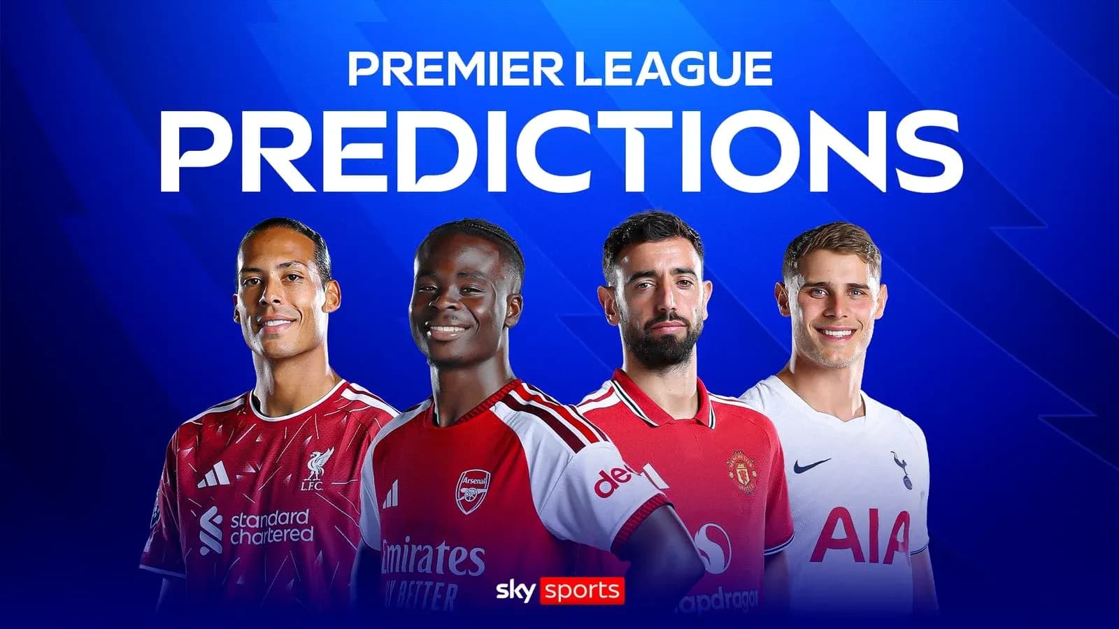 Jugadores de Premier League posando para predicciones Jugadores de Premier League posando para predicciones