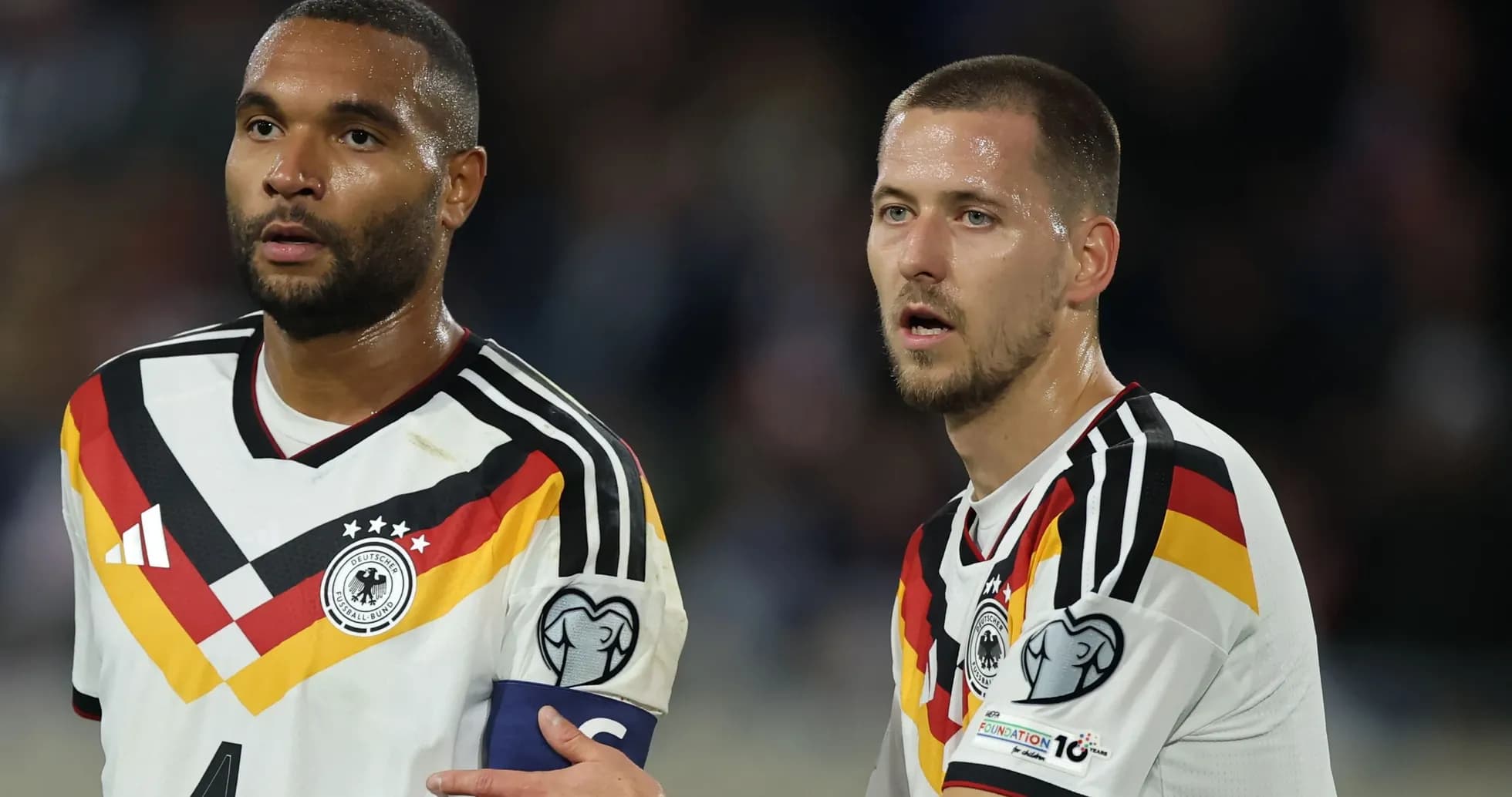 Jugadores de Alemania en el campo durante partido Jugadores de Alemania en el campo durante partido