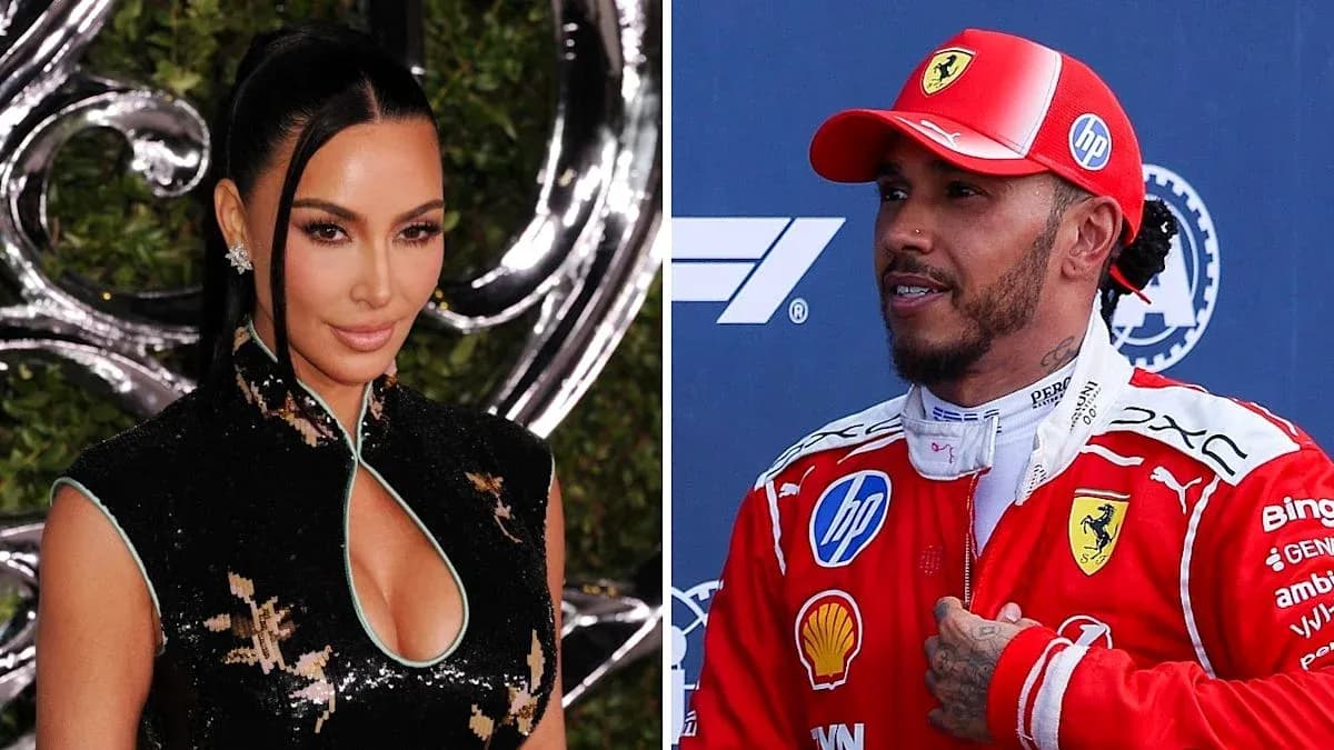 Kim Kardashian y Lewis Hamilton en eventos diferentes Kim Kardashian y Lewis Hamilton en eventos diferentes