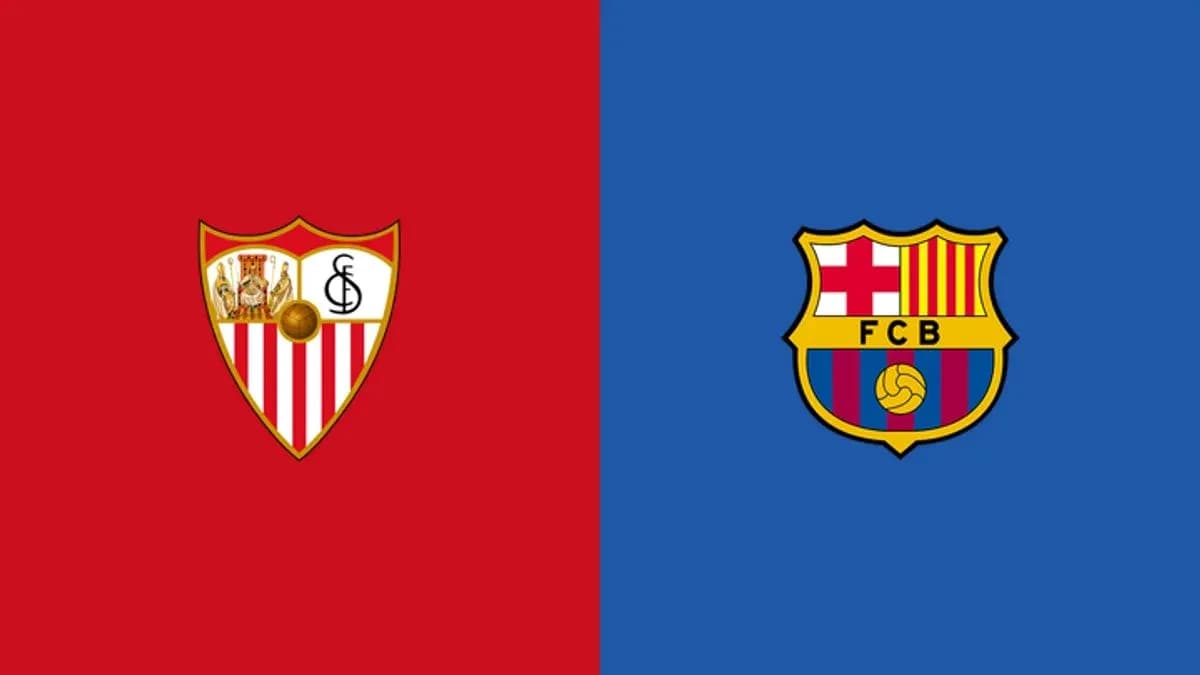 Escudos de Sevilla FC y FC Barcelona Escudos de Sevilla FC y FC Barcelona