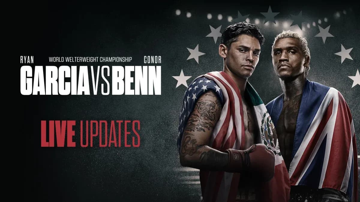 Ryan Garcia y Conor Benn en combate de boxeo Ryan Garcia y Conor Benn en combate de boxeo