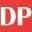 Logo con las letras D y P en rojo Logo con las letras D y P en rojo