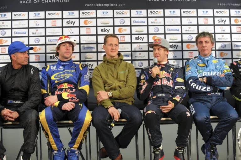Pilotos en conferencia de prensa durante Race of Champions Pilotos en conferencia de prensa durante Race of Champions